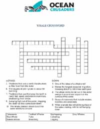 Whale Crossword