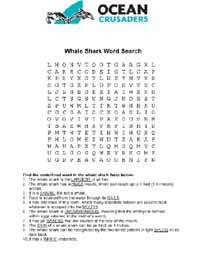 Whale wordsearch 3