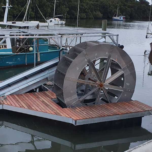 Solar Powereed Automatic River Cleaning machines by ocean crusaders